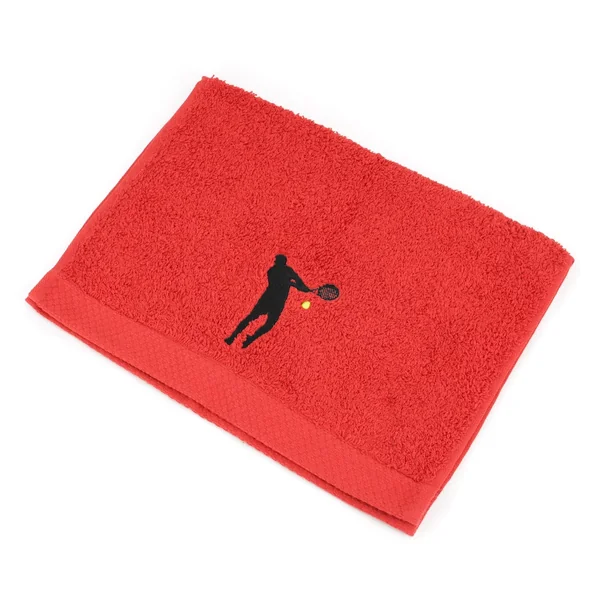 Parure de bain 8 pièces 100% coton 550 g/m2 PURE TENNIS Rouge