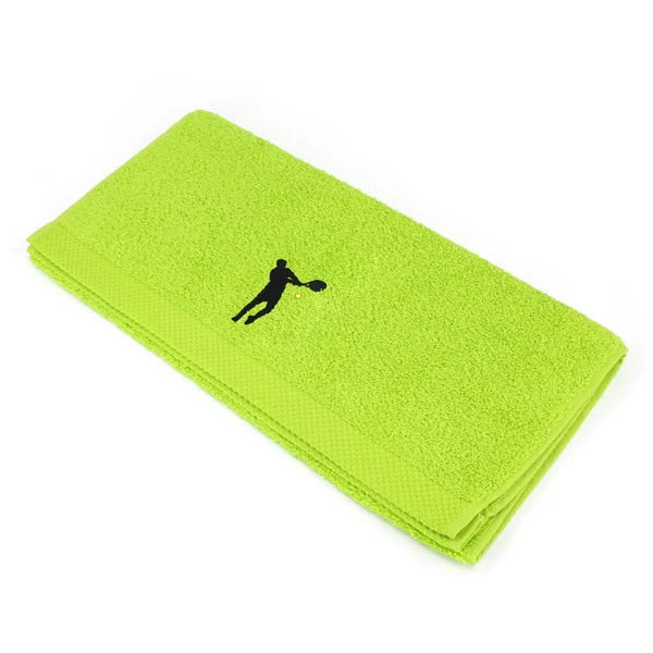 Parure de bain 8 pièces 100% coton 550 g/m2 PURE TENNIS Vert Pistache