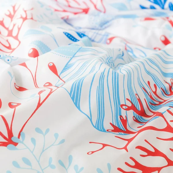 Parure de lit 240x220 cm 100% coton biologique HECTOR bleu Turquoise