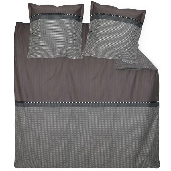 Parure de lit 300x240 cm satin de coton ENZO noir