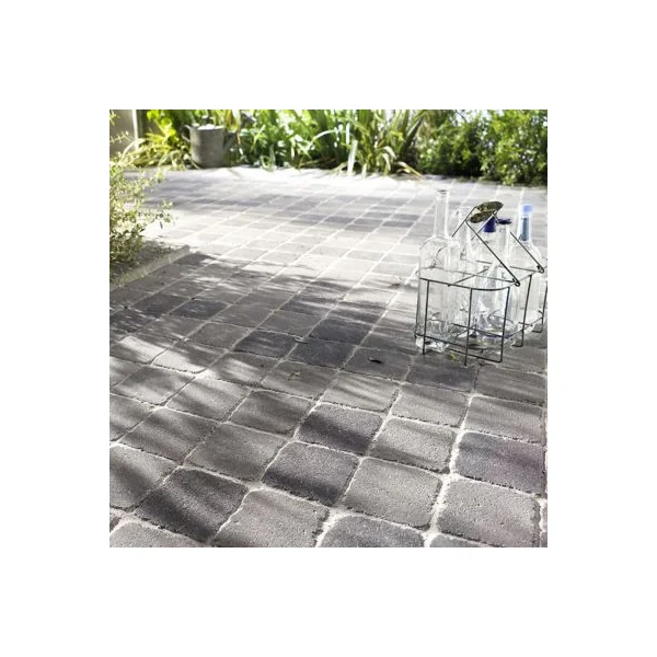 Pavé Blooma Antinéa nuancé gris 13,3 x 13,3 cm, ép.5 cm