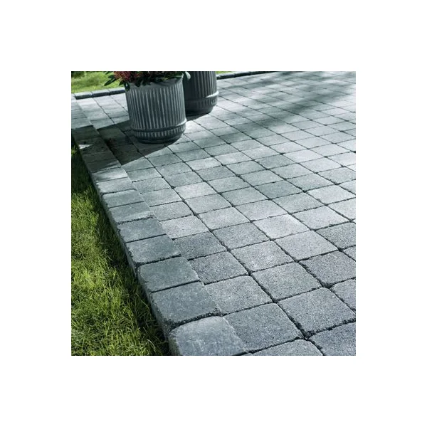 Pavé Blooma Antinéa nuancé gris 13,3 x 13,3 cm, ép.5 cm