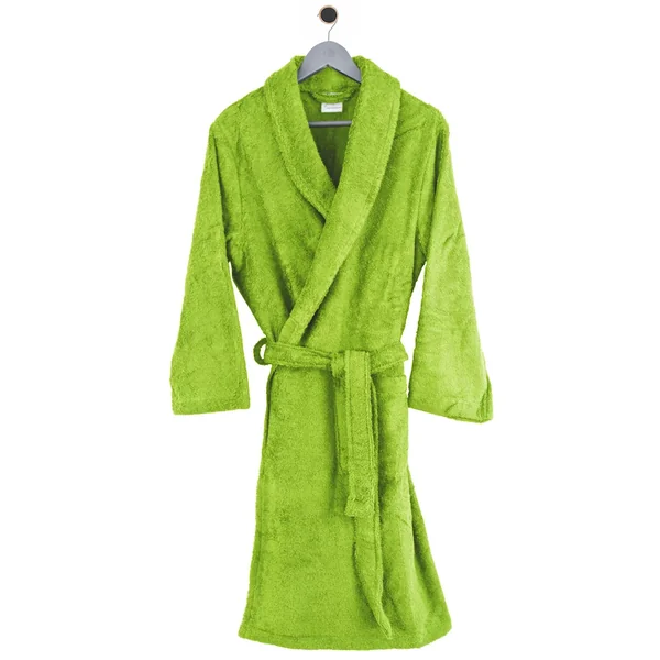 Peignoir col châle adulte PURE coton S vert pistache