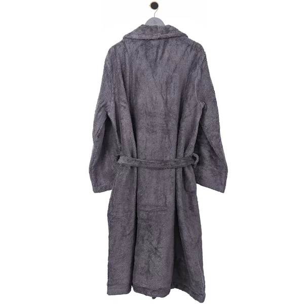 Peignoir col châle ROYAL CRESENT éponge coton taille L gris acier