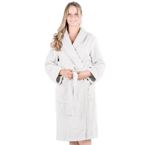 Peignoir col châle ROYAL CRESENT éponge coton taille XL blanc