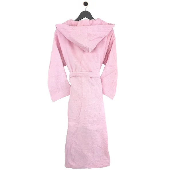 Peignoir à capuche adulte PURE coton L rose bonbon