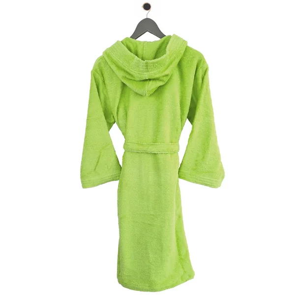 Peignoir à capuche enfant PURE coton 10 ANS vert pistache