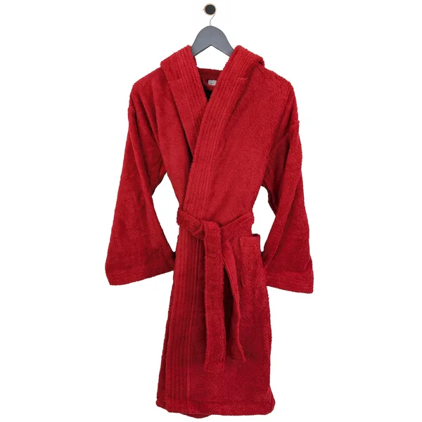 Peignoir à capuche enfant PURE coton 12 ANS rouge