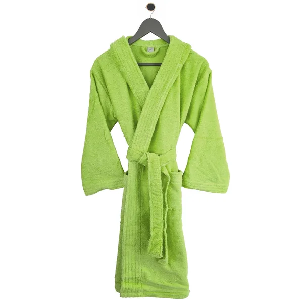 Peignoir à capuche enfant PURE coton 4 ANS vert pistache