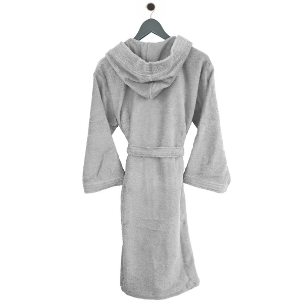 Peignoir à capuche enfant PURE coton 6 ANS gris argent
