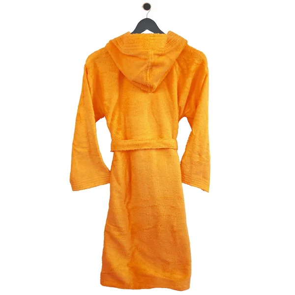 Peignoir à capuche enfant PURE coton 6 ANS jaune or
