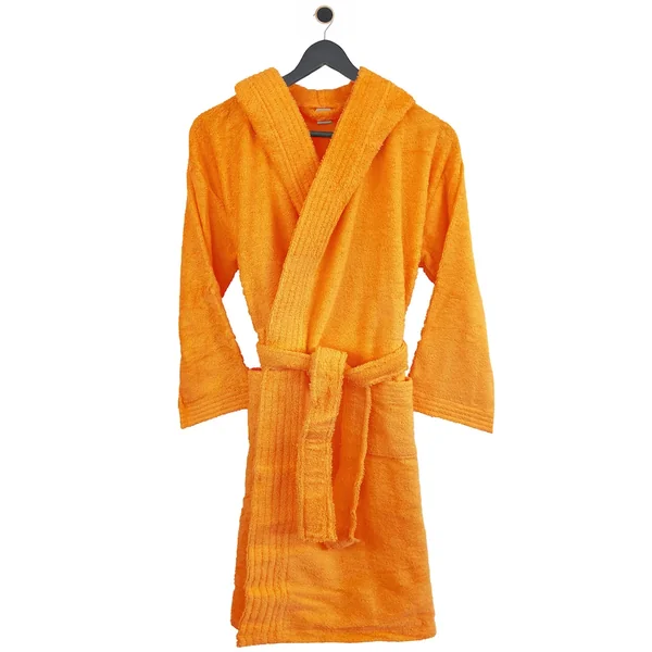 Peignoir à capuche enfant PURE coton 8 ANS jaune or