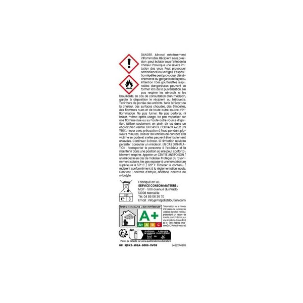 Peinture aérosol multi-supports Les Docks du bâtiment brillant rouge ultra 400ml
