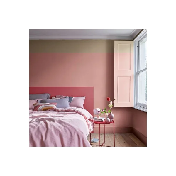 Peinture Crème De Couleur Dulux Valentine mat vieux rose 2,5L
