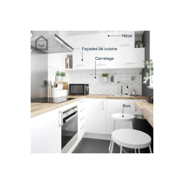 Peinture de rénovation multi-supports blanc north pole brillant GoodHome 2L