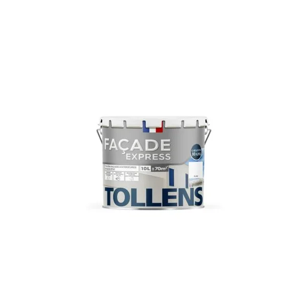 Peinture extérieure façade Tollens express blanc 10L
