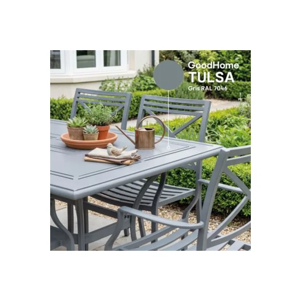 Peinture fer extérieur anti-rouille gris tulsa RAL 7046 satin GoodHome 250 ml