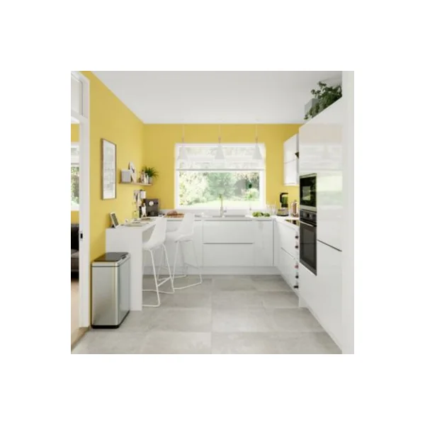 Peinture intérieure couleur murs, boiseries et radiateurs GoodHome Gran Via satin Jaune 2,5L