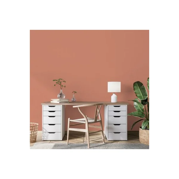 Peinture murs, boiseries et radiateurs ocre nubie satin velouté Ripolin O'pur 2 L