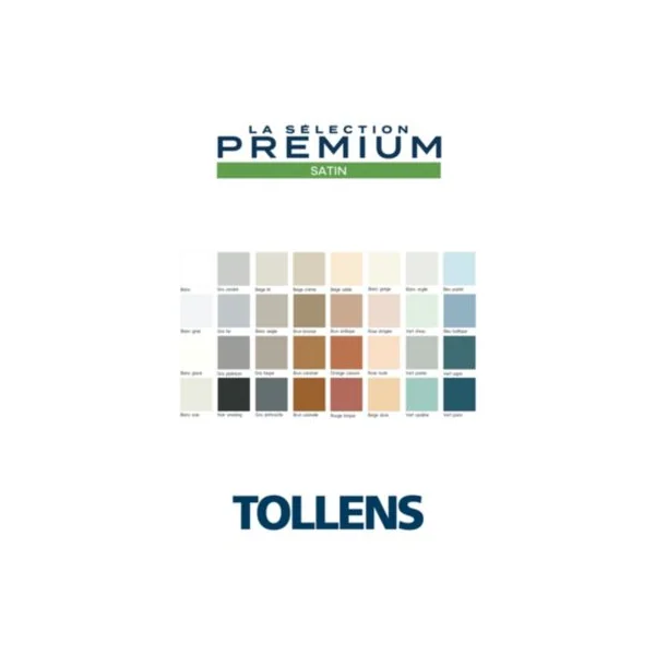 Peinture murs, boiseries et radiateurs vert sapin satin Tollens Premium 2.5 L