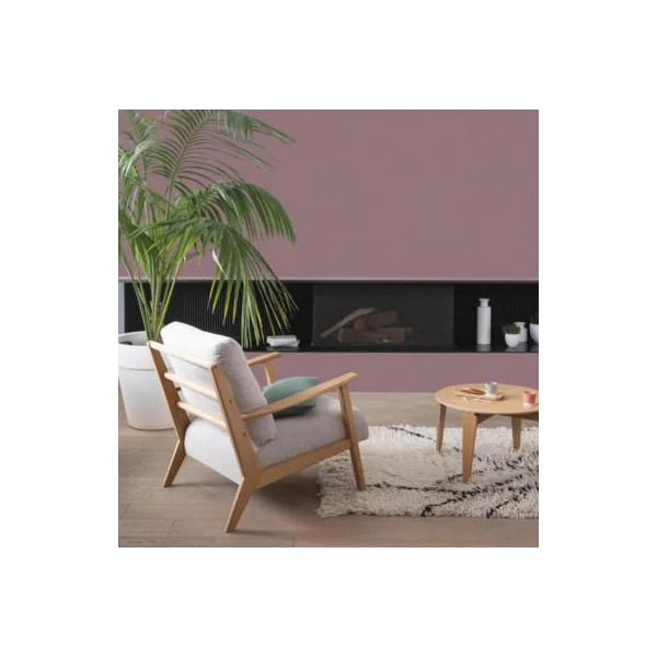Peinture murs, boiseries et radiateurs violet brun mauve satin V33 Colorissim 0.5 L