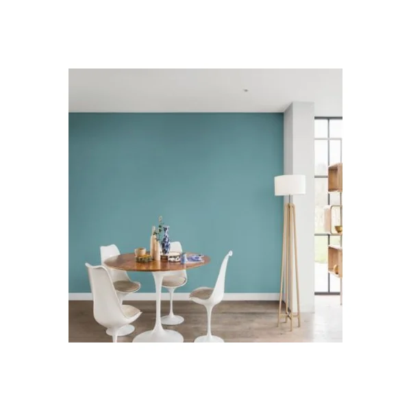 Peinture murs et boiseries bleu le bleu satin Dulux Valentine Si Simple ! 2.5 L