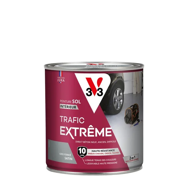 Peinture sol Trafic Extrême Gris foncé - 0.5L