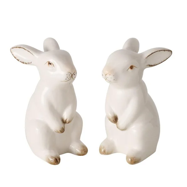 Pique décorative forme lapin marron Paddy - 3 x 25 x H 23 cm