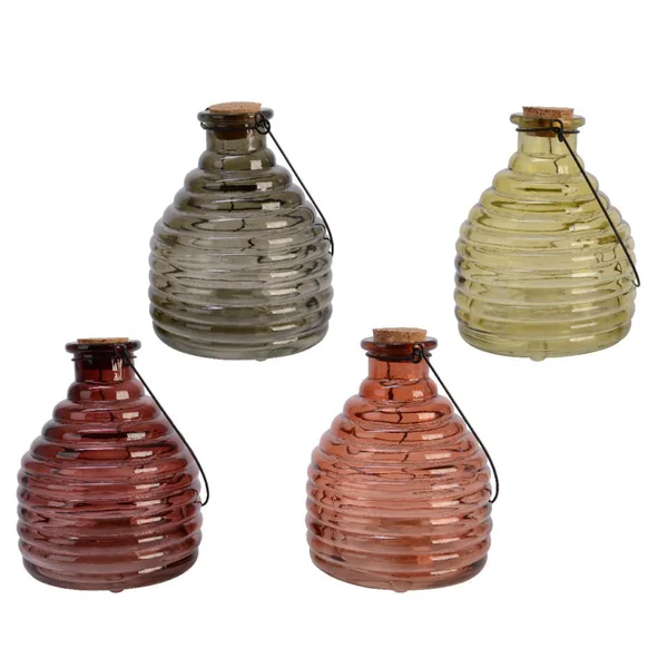 Piège à guêpes coloris multicolore en verre - Ø 12,5 cm