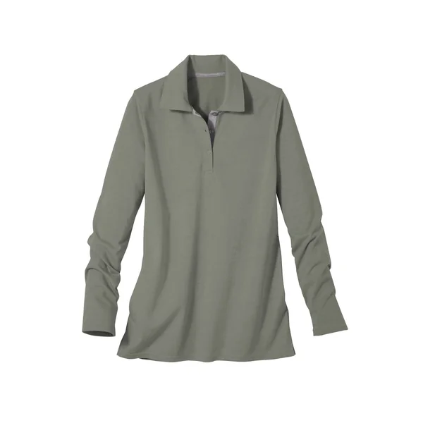 Polo bicolore maille jersey, kaki / gris