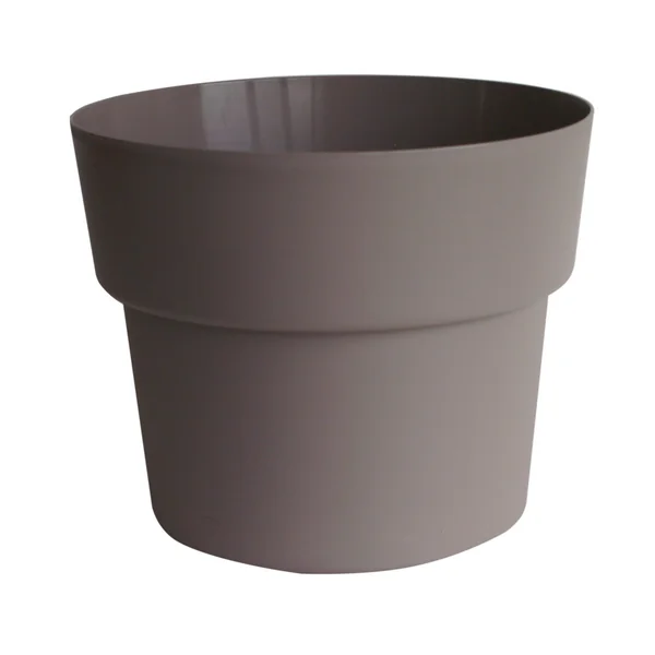 Pot en plastique recyclé taupe Cocoripot 2 L - Ø 17 x H 12 cm