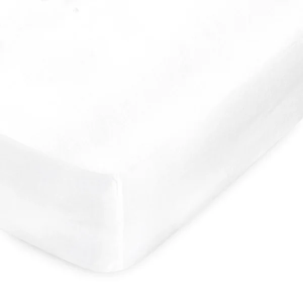 Protège matelas 180x200 cm Bonnet 40cm - AUBIN 100% coton gratté 2 faces, environ 220g/m²