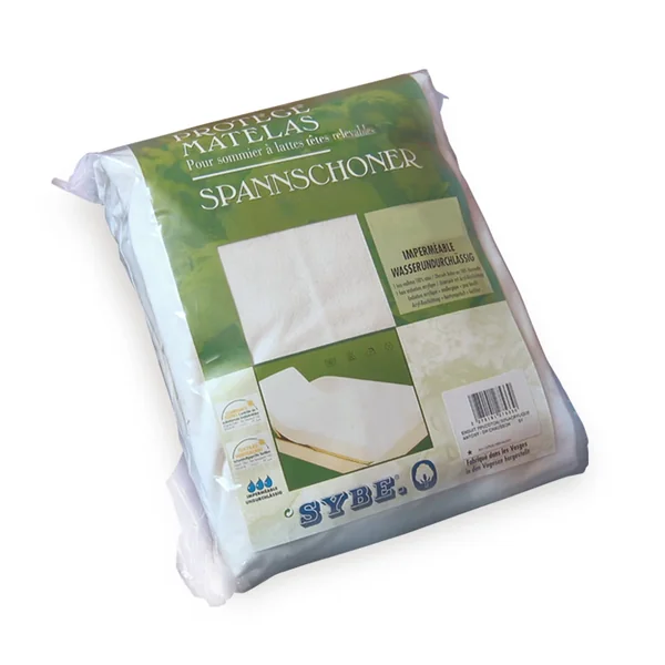 Protège matelas imperméable ANTONY 2x80x200 cm bonnet 23 cm coton enduction acrylique lit articulé TR
