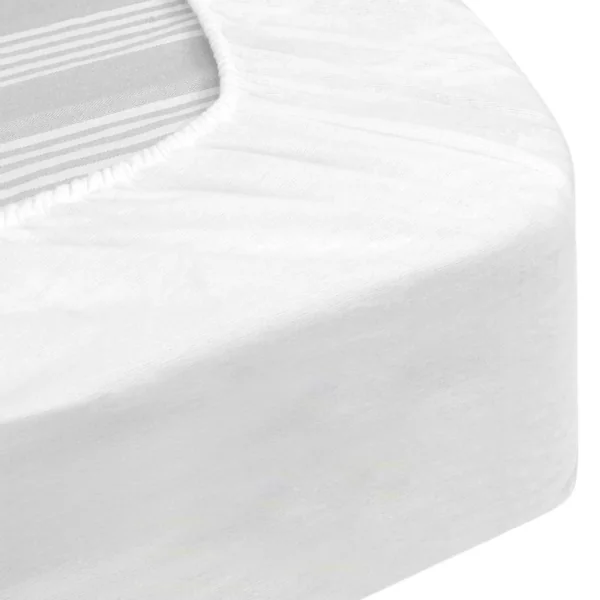 Protège matelas imperméable ARNON 110x220 cm bonnet 23 cm molleton 100% coton contrecollé polyuréthane