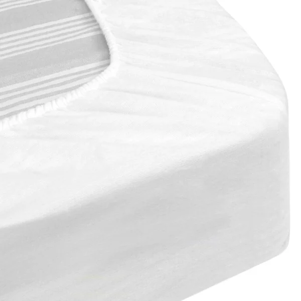 Protège matelas imperméable ARNON 2x100x200 cm lit articulé TPR bonnet 30 cm molleton 100% coton contrecollé polyuréthane