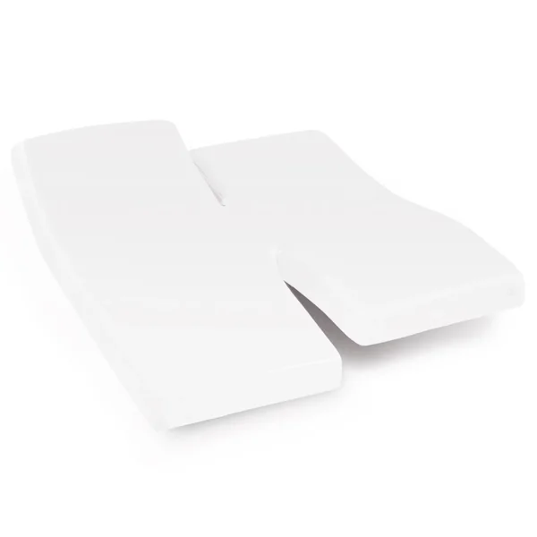 Protège matelas imperméable ARNON 2x70x200 cm lit articulé TPR bonnet 23 cm molleton 100% coton contrecollé polyuréthane