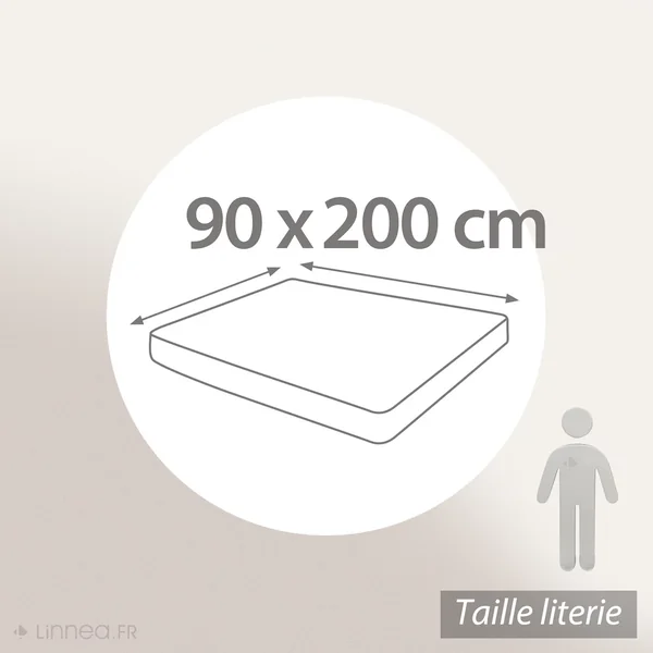 Protège matelas imperméable ARNON 90x200 cm bonnet 40 cm molleton 100% coton contrecollé polyuréthane