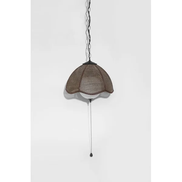 Rattan Swag Pendant Lamp, Plug-in