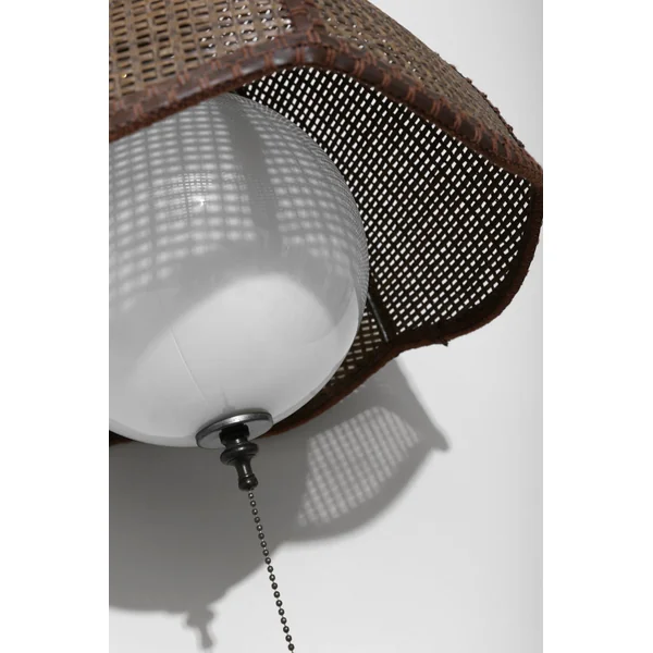 Rattan Swag Pendant Lamp, Plug-in