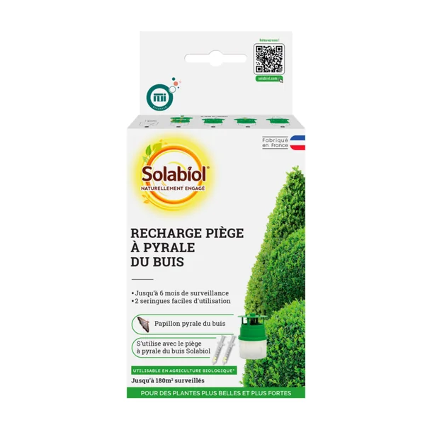 Recharge pour piège à pyrale du buis Solabiol - 2 seringues
