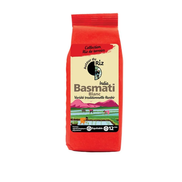 Riz basmati blanc Autour du Riz - 500 g