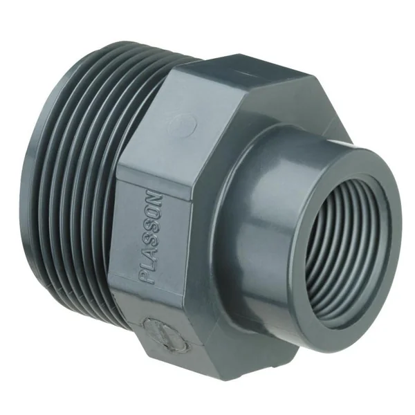 Réduction filetée s/R taraudée s/Rp PVC 1-1/4x1