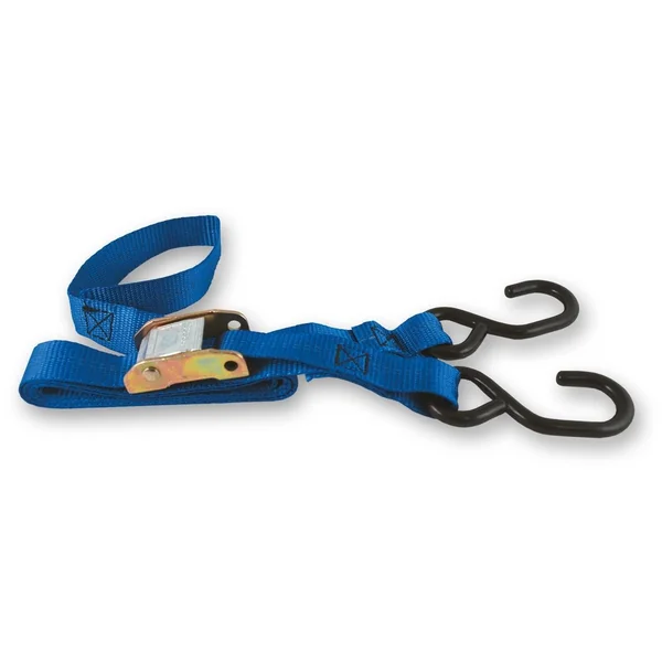 Sangle pour moto avec came à griffes L.2 m bleu (x2) CHAPUIS