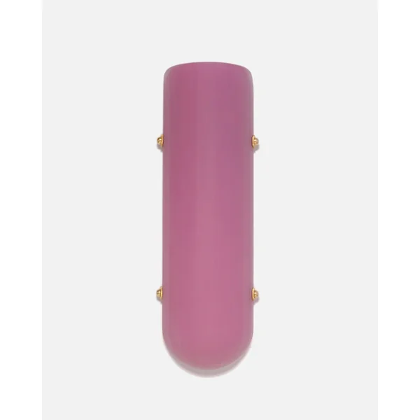 Selene Blown Colored Glass LED Wall Sconce with Etched Finish and Brass Metal Hardware