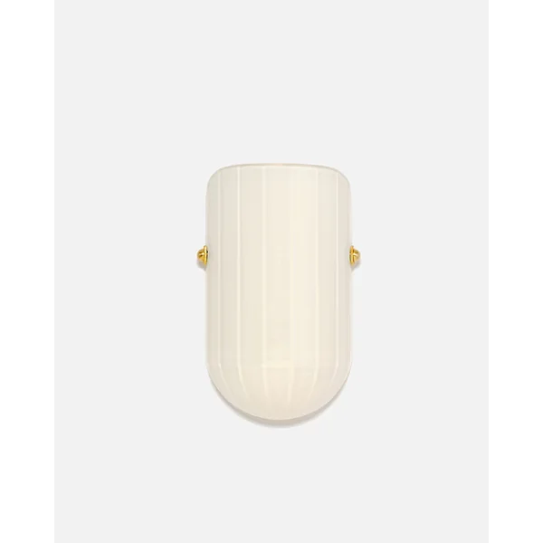 Selene Mezzo Blown Quartz Glass Wall Sconce with Brass Metal