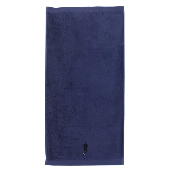 Serviette de toilette 50x100 cm 100% coton 550 g/m2 PURE FOOTBALL Bleu Marine