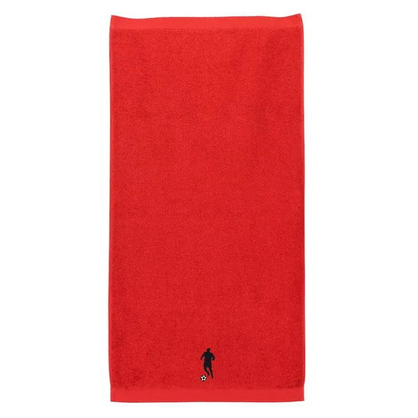 Serviette de toilette 50x100 cm 100% coton 550 g/m2 PURE FOOTBALL Rouge