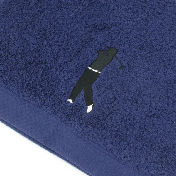 Serviette de toilette 50x100 cm 100% coton 550 g/m2 PURE GOLF Bleu Marine