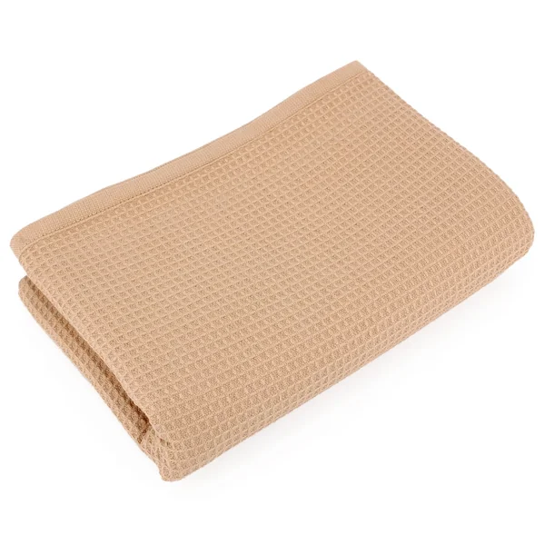 Serviette de toilette 50x100 cm nid d'abeille PURE WAFFLE 300 g/m² beige