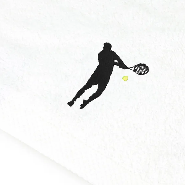 Serviette invite 33x50 cm 100% coton 550 g/m2 PURE TENNIS Blanc
